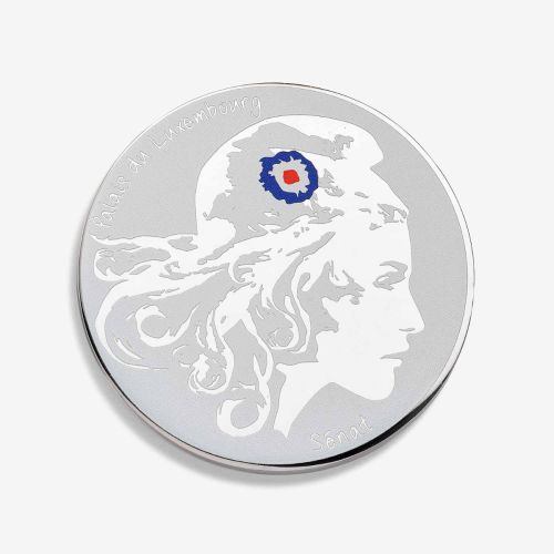 médaille Marianne sérigraphiée argentée Palais du Luxembourg x Drago Paris