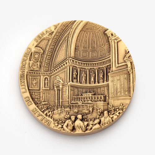 Médaille Sénat/Palais du Luxembourg - bronze massif 80mm