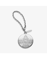 porte-clés palais du Luxembourg Sénat argenté