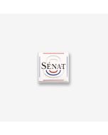 pin's carré logo Sénat