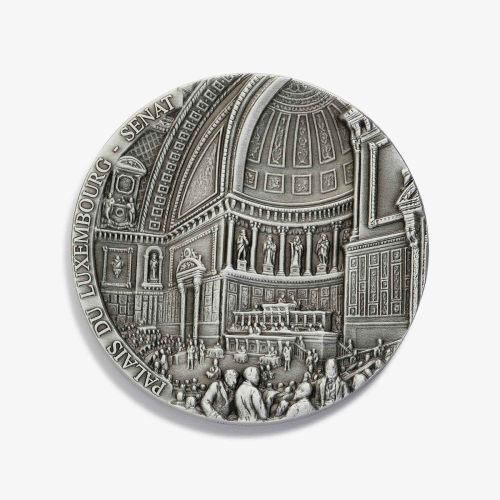 médaille sénat en bronze argenté