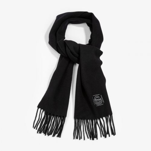 Echarpe noire "Sénat" 100% laine