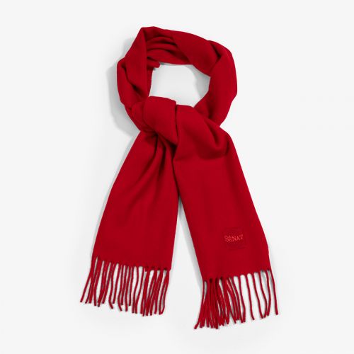 Echarpe rouge "Sénat" 100% laine 